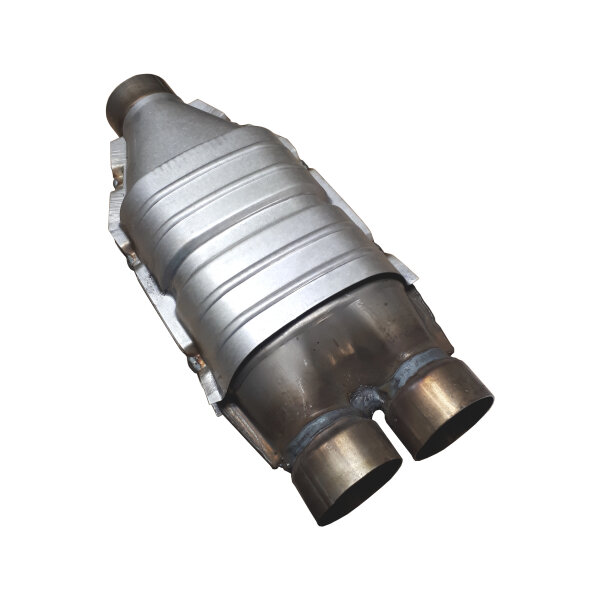 200 Zeller Y Metallkat 180 x 100mm oval, 3x 60mm Anschluss, Rennsport