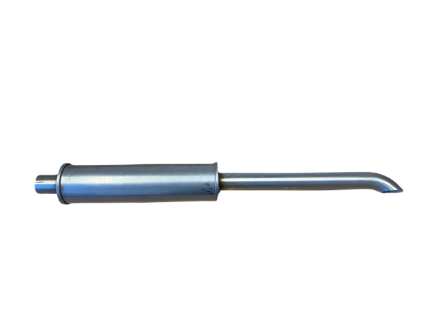 Traktor Edelstahl Schalldämpfer Ø100mm Anschluss 45mm