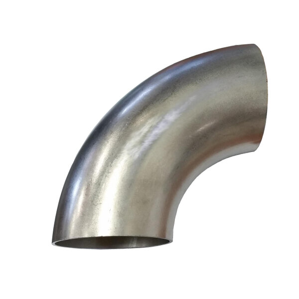 70mm 90° Edelstahlbogen kurz BA3