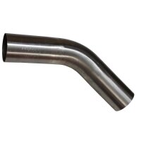 Edelstahl Auspuffbogen 45° mit 89mm Durchmesser
